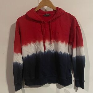 Lauren Ralph Lauren Tricolor Hoodie in Red, White, and Blue